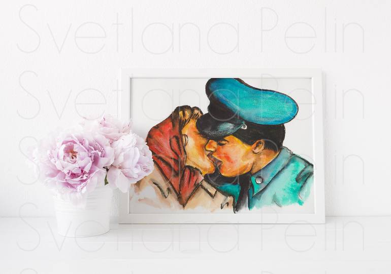 Original Contemporary Love Painting by Svetlana Pelin