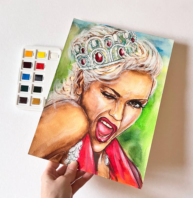 Original Contemporary Pop Culture/Celebrity Painting by Svetlana Pelin