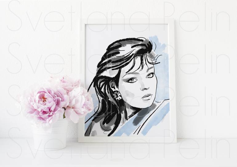 Original Contemporary Pop Culture/Celebrity Printmaking by Svetlana Pelin