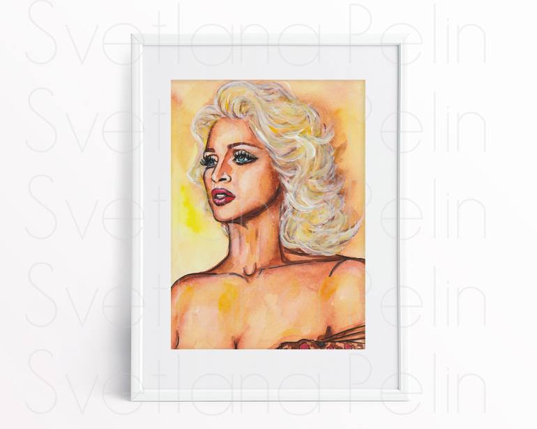 Original Contemporary Pop Culture/Celebrity Printmaking by Svetlana Pelin