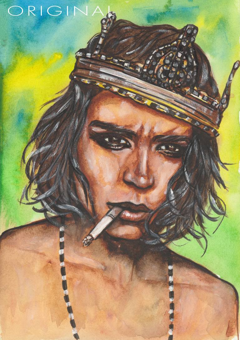 Original Contemporary Pop Culture/Celebrity Painting by Svetlana Pelin