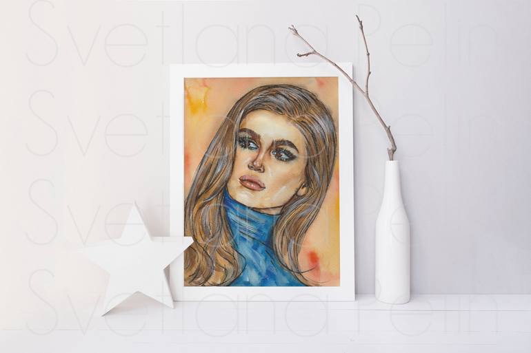Original Contemporary Fashion Painting by Svetlana Pelin