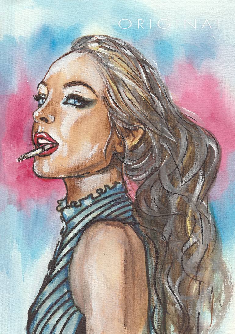 Original Contemporary Pop Culture/Celebrity Painting by Svetlana Pelin