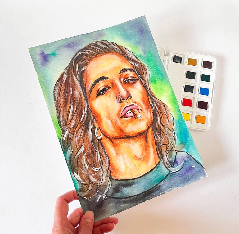 Original Contemporary Fashion Painting by Svetlana Pelin