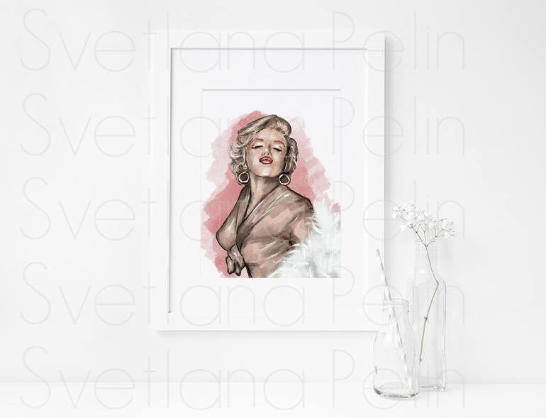 Original Contemporary Pop Culture/Celebrity Printmaking by Svetlana Pelin