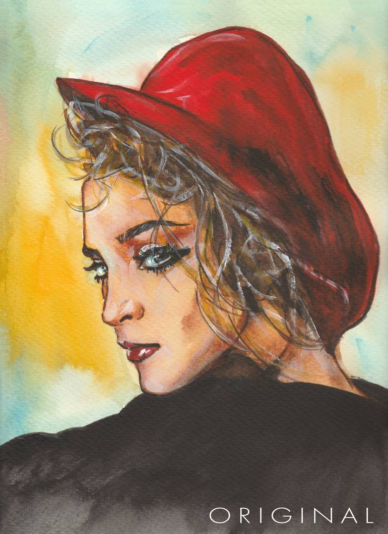 Madonna Louise Ciccone 80s Painting by Svetlana Pelin | Saatchi Art