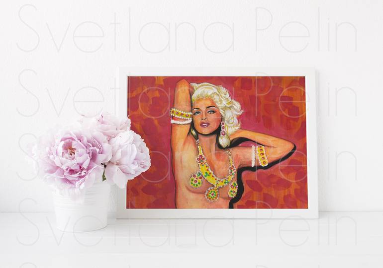 Original Contemporary Pop Culture/Celebrity Printmaking by Svetlana Pelin