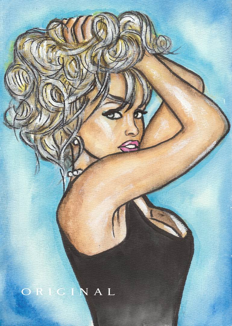 Original Contemporary Pop Culture/Celebrity Painting by Svetlana Pelin