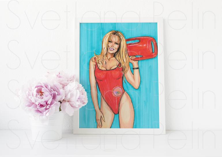 Original Contemporary Pop Culture/Celebrity Printmaking by Svetlana Pelin