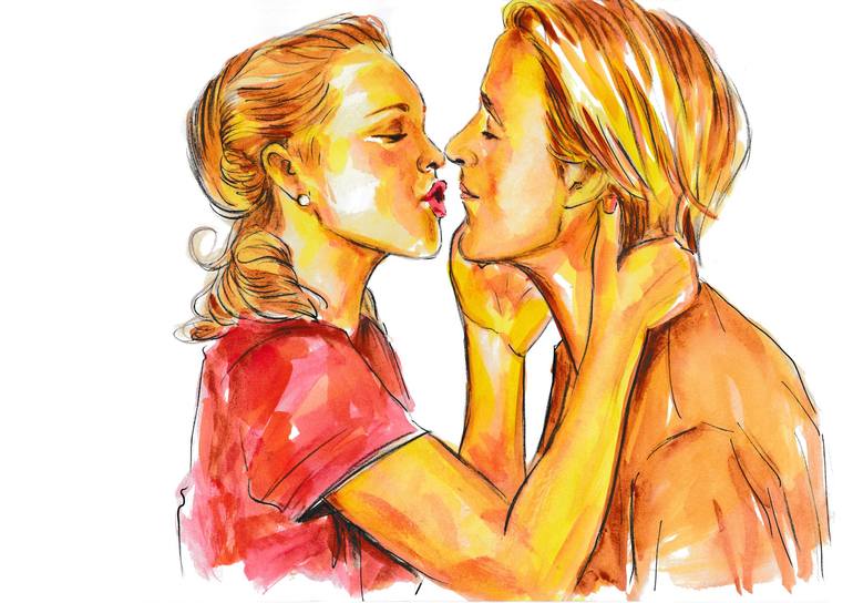 Print of Contemporary Love Paintings by Svetlana Pelin