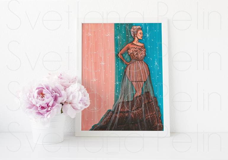 Original Contemporary Fashion Printmaking by Svetlana Pelin