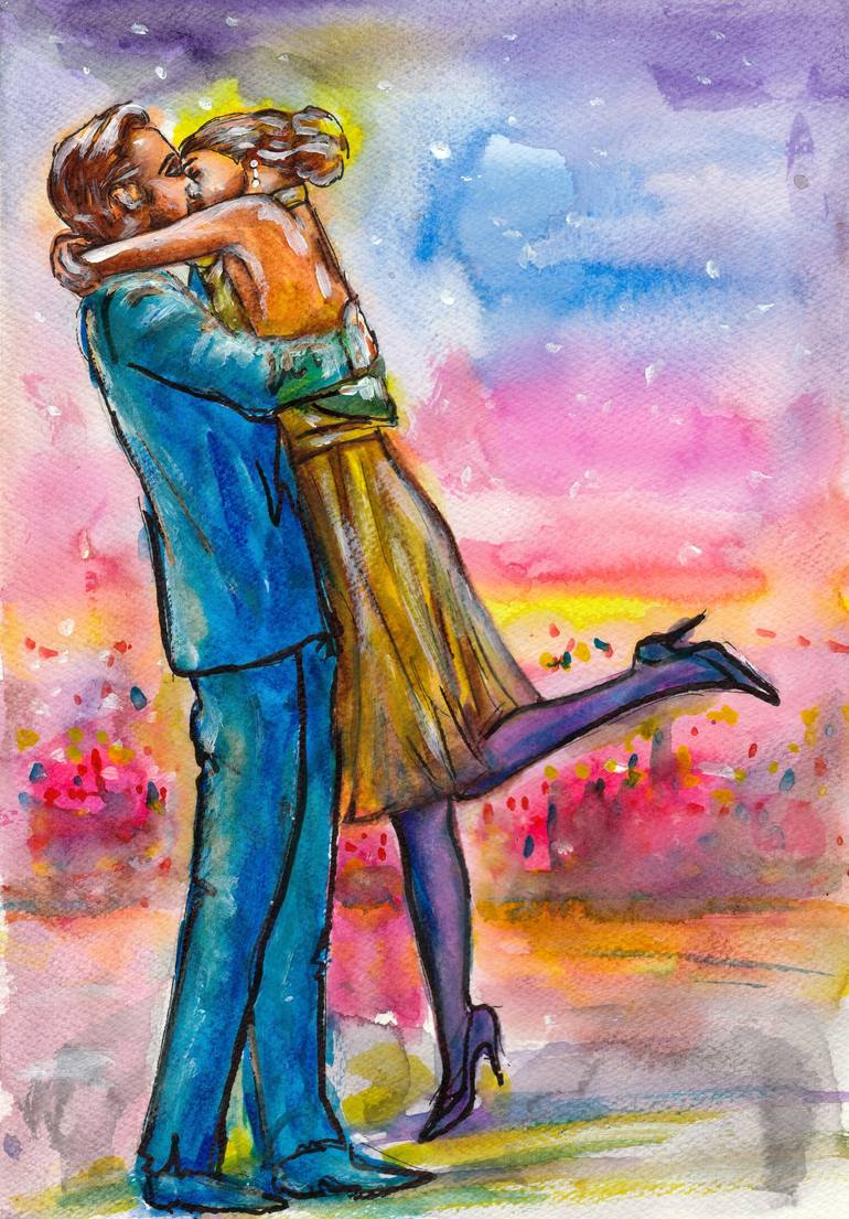 Print of Contemporary Love Paintings by Svetlana Pelin