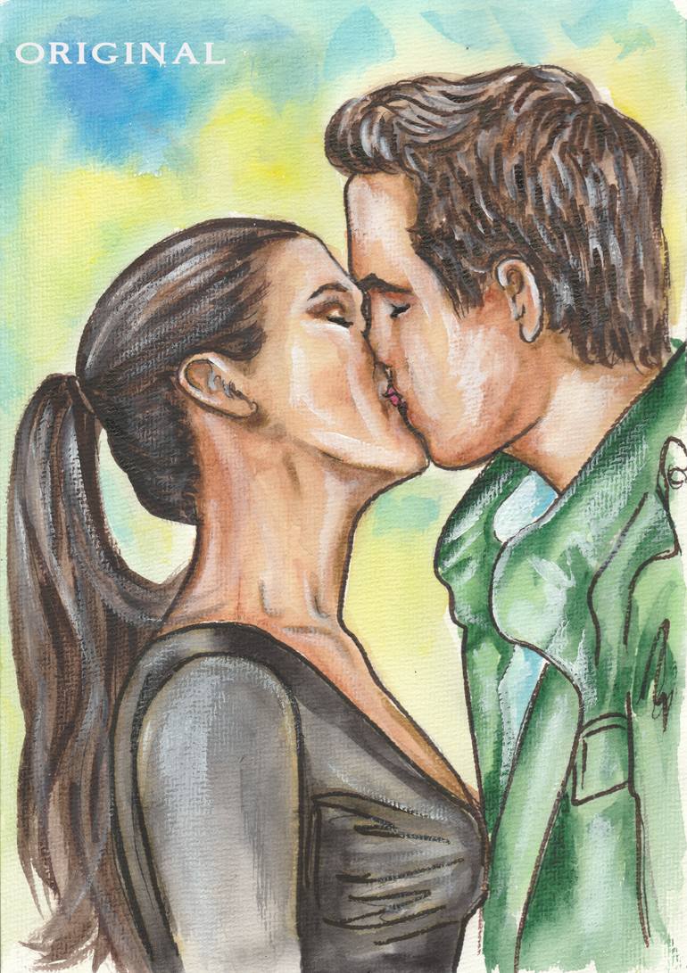 Original Contemporary Love Painting by Svetlana Pelin