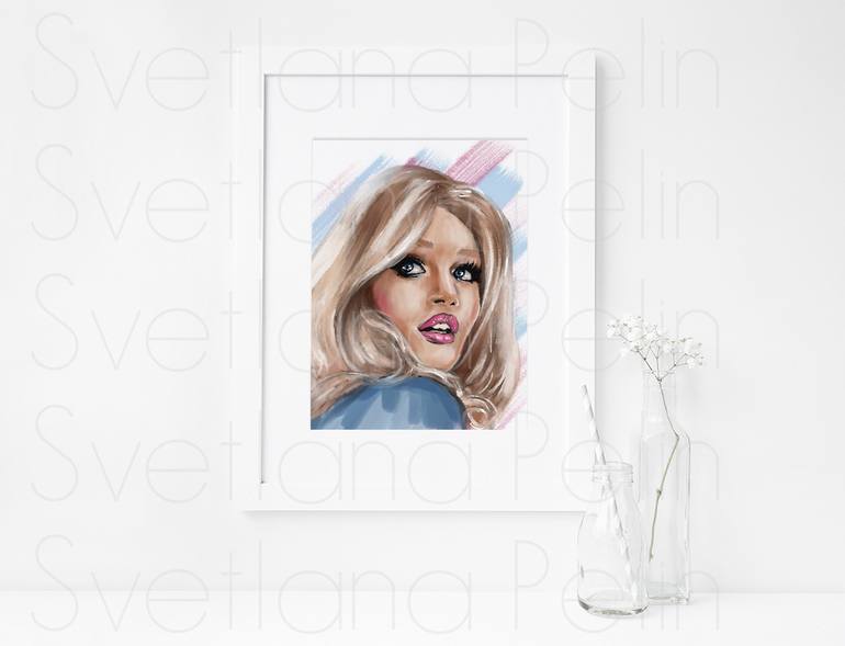 Original Contemporary Pop Culture/Celebrity Printmaking by Svetlana Pelin