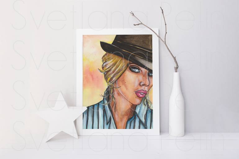 Original Contemporary Pop Culture/Celebrity Painting by Svetlana Pelin