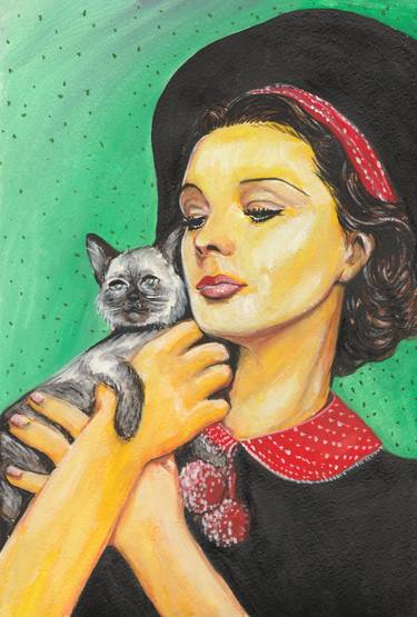 Original Contemporary Cats Printmaking by Svetlana Pelin