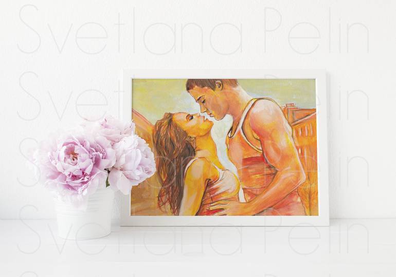 Original Contemporary Love Painting by Svetlana Pelin