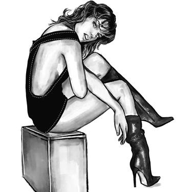 Original Contemporary Fashion Printmaking by Svetlana Pelin
