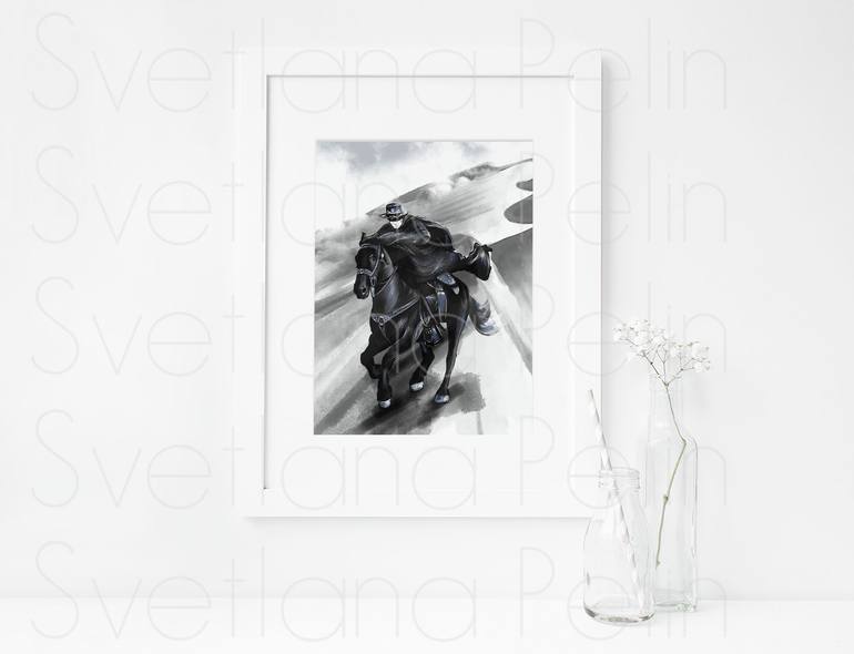 Original Contemporary Horse Printmaking by Svetlana Pelin