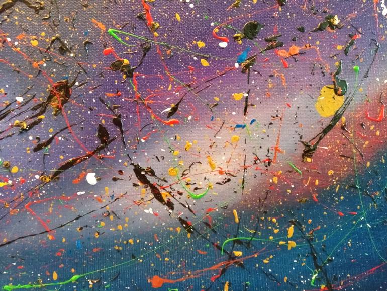 Original Abstract Expressionism Abstract Painting by Pedro Fernandez Paladino