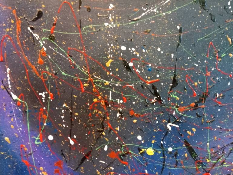 Original Abstract Expressionism Abstract Painting by Pedro Fernandez Paladino