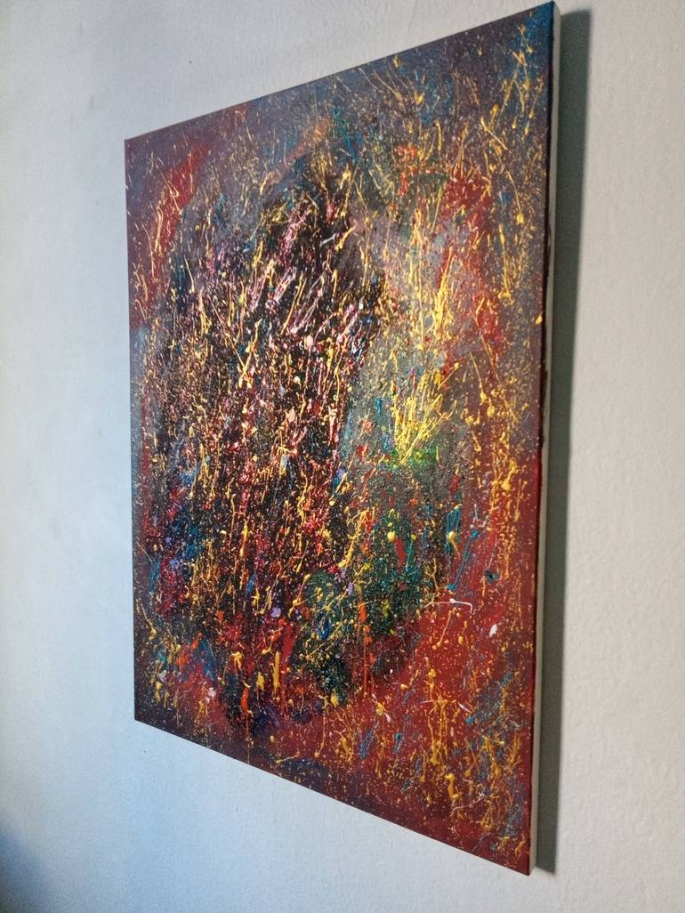 Original Abstract Expressionism Abstract Painting by Pedro Fernandez Paladino