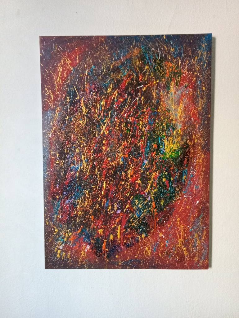 Original Abstract Expressionism Abstract Painting by Pedro Fernandez Paladino