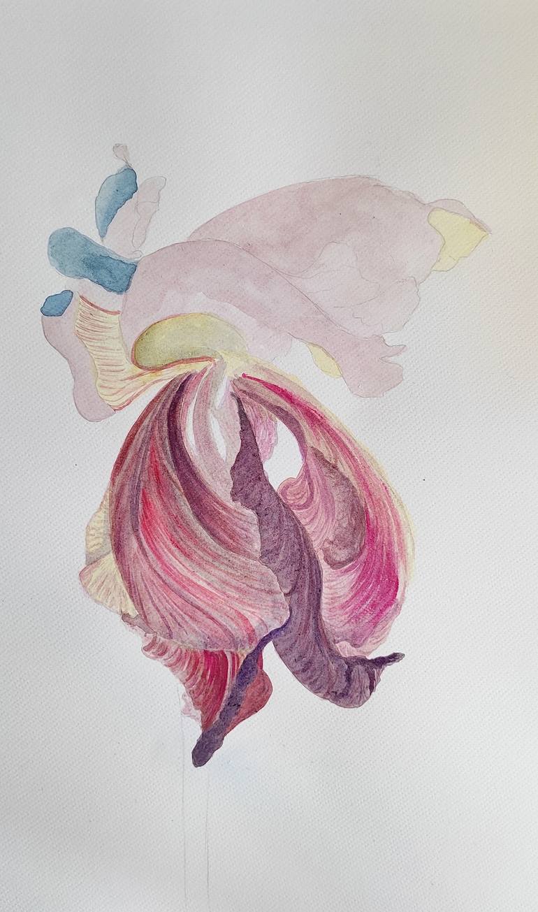 Original Art Deco Floral Painting by Tetiana Teresh