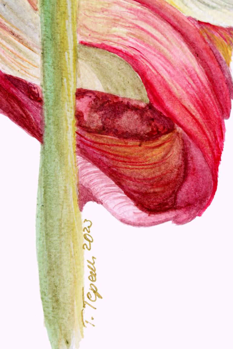 Original Art Deco Botanic Painting by Tetiana Teresh
