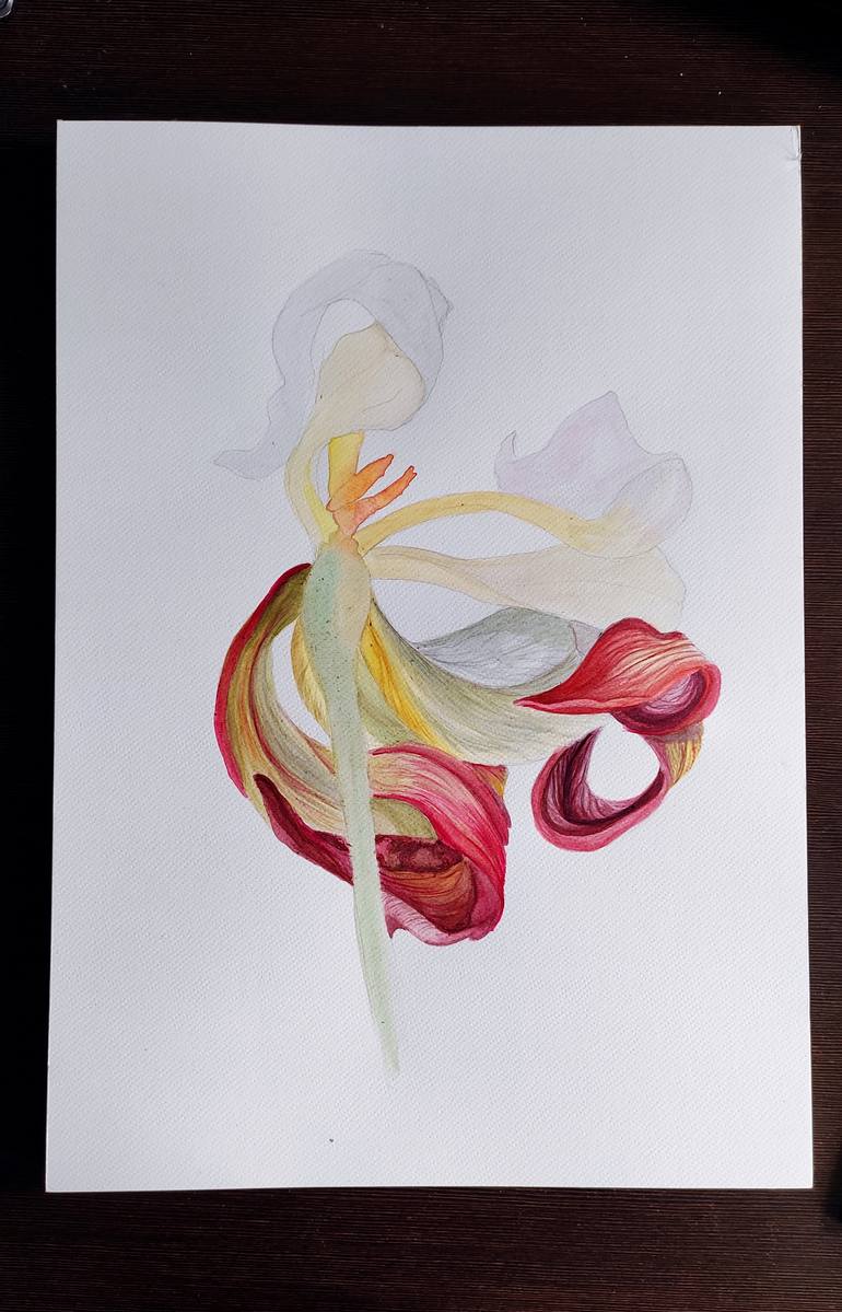 Original Art Deco Botanic Painting by Tetiana Teresh