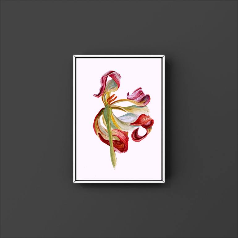 Original Art Deco Botanic Painting by Tetiana Teresh