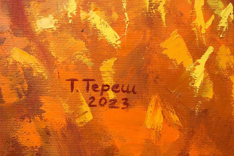 Original Abstract Expressionism Landscape Painting by Tetiana Teresh