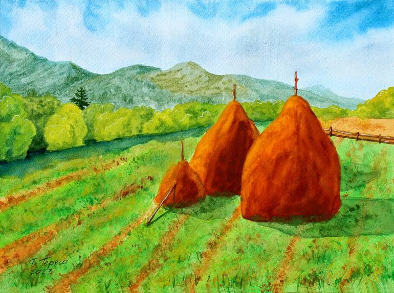 Print of Impressionism Landscape Paintings by Tetiana Teresh