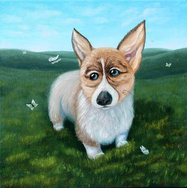 Print of Realism Dogs Paintings by Tetiana Teresh