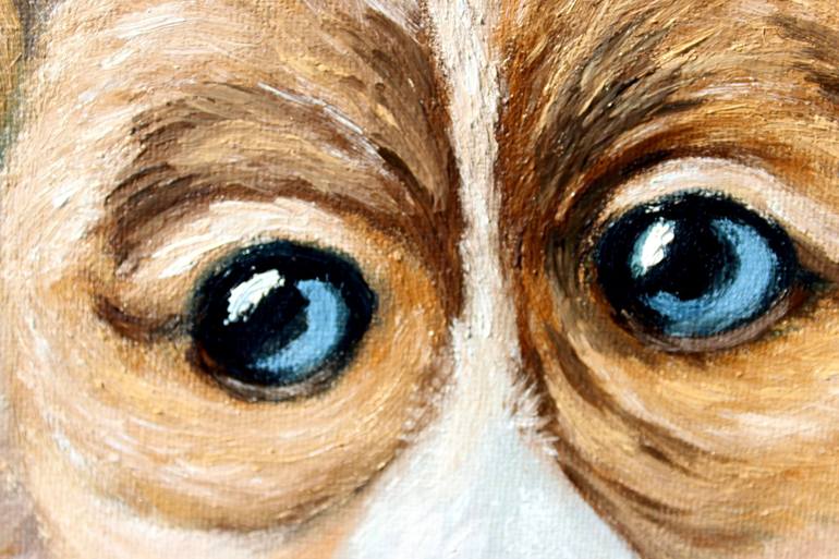 Original Realism Dogs Painting by Tetiana Teresh