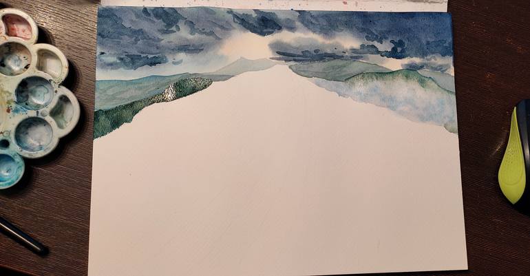 Original Contemporary Landscape Painting by Tetiana Teresh