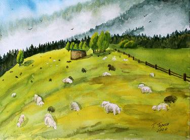 Print of Realism Landscape Paintings by Tetiana Teresh