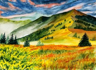 Print of Expressionism Landscape Paintings by Tetiana Teresh