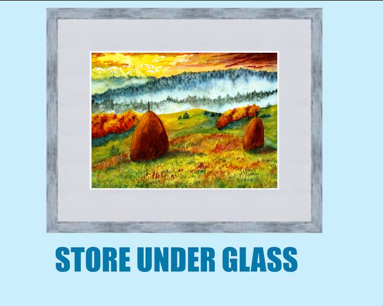 Original Art Nouveau Landscape Painting by Tetiana Teresh