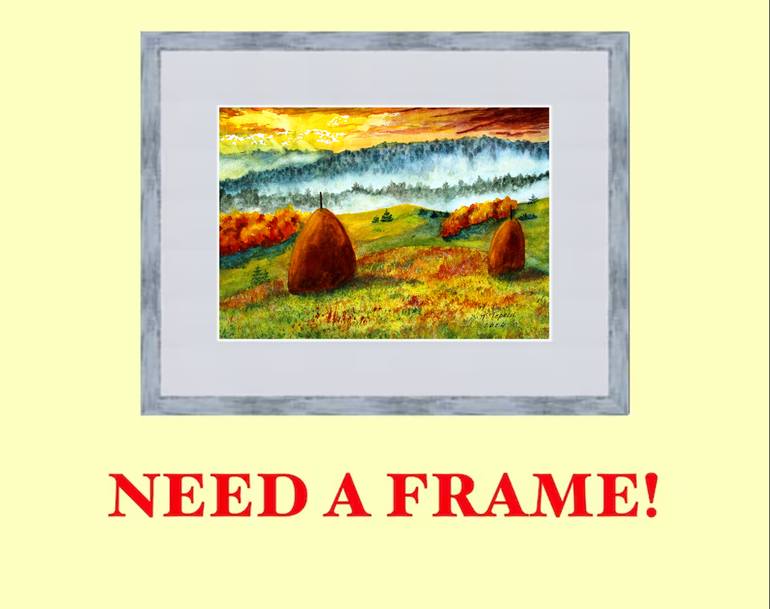 Original Art Nouveau Landscape Painting by Tetiana Teresh