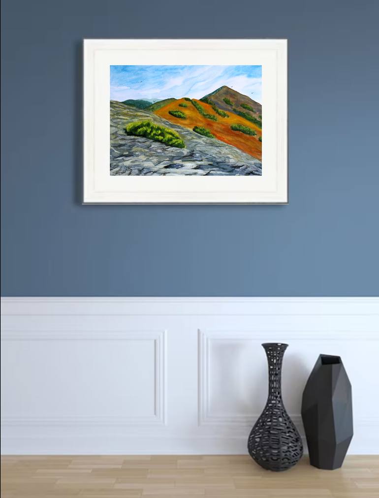 Original Art Nouveau Landscape Painting by Tetiana Teresh