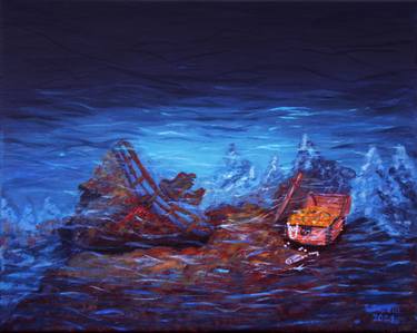 Original Minimalism Water Paintings by Tetiana Teresh
