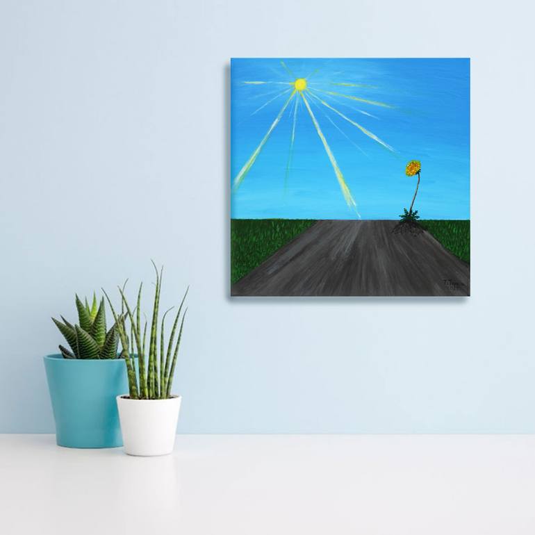 Original Conceptual Landscape Painting by Tetiana Teresh