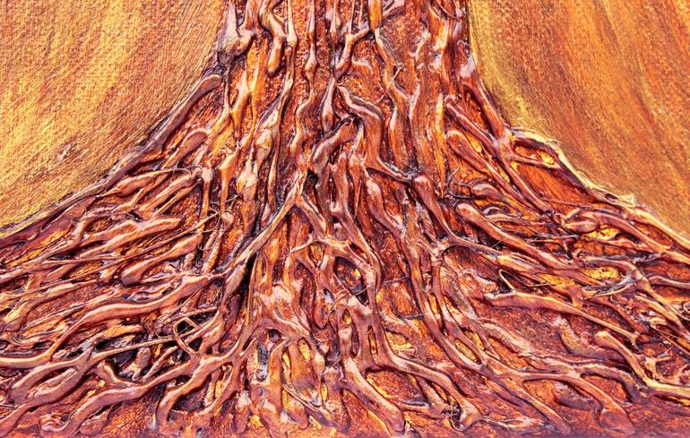 Original Art Deco Tree Painting by Tetiana Teresh