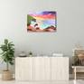 seascape painting in an interior