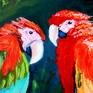 parrots painting