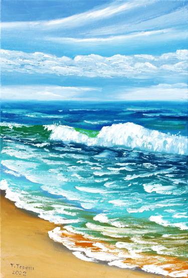Original Expressionism Seascape Paintings by Tetiana Teresh