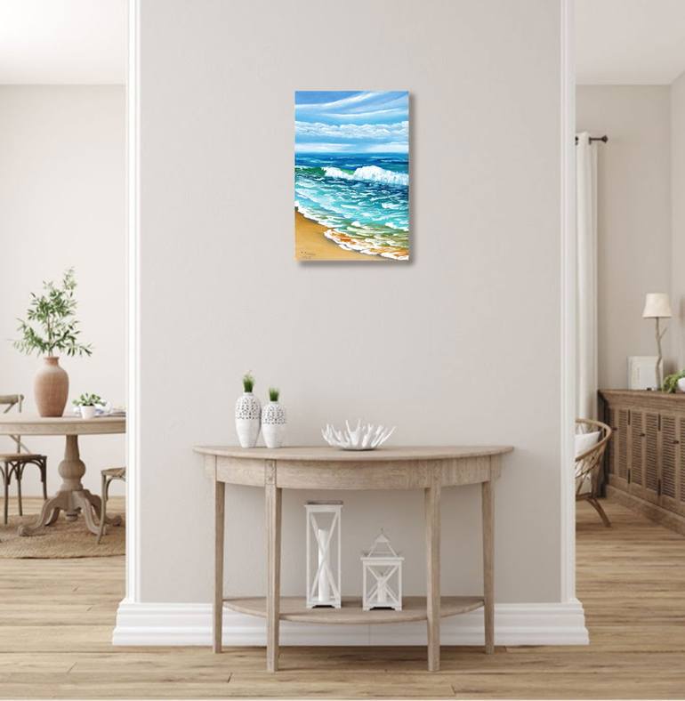 Original Expressionism Seascape Painting by Tetiana Teresh