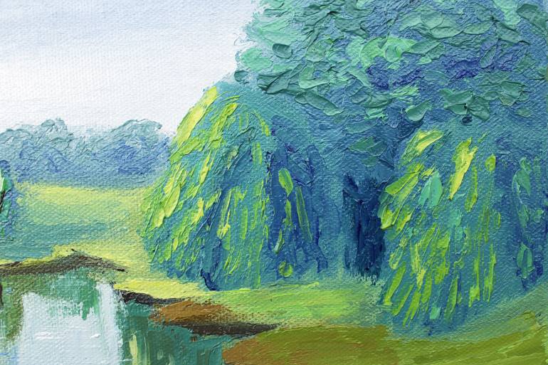 Original Impressionism Nature Painting by Tetiana Teresh