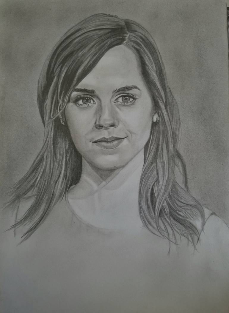 Beautiful girl pencil drawing Drawing by Covet Javelin